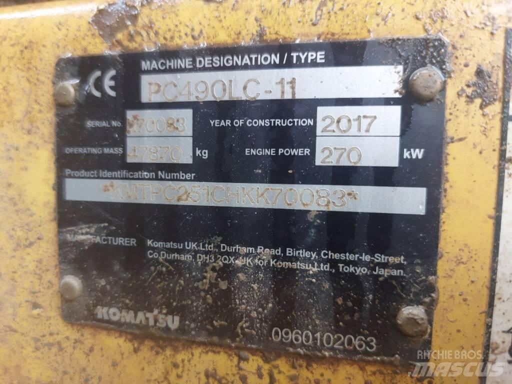 Komatsu PC490LC-11 حفارات زحافة