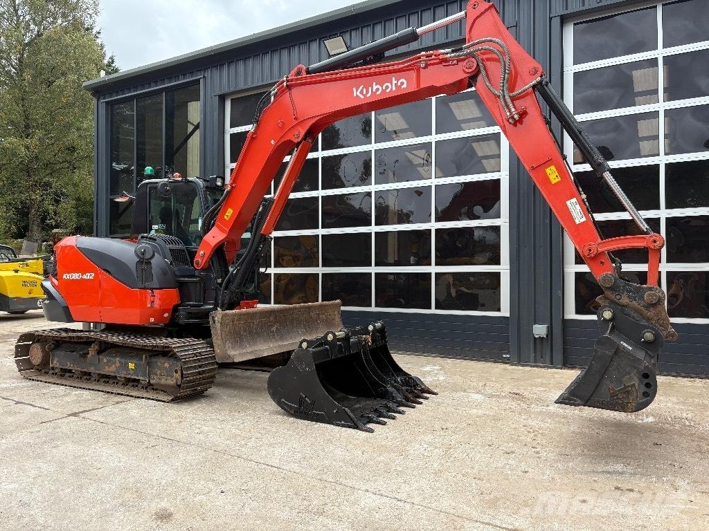 Kubota KX 080 حفارات وسط 7 طن - 12 طن