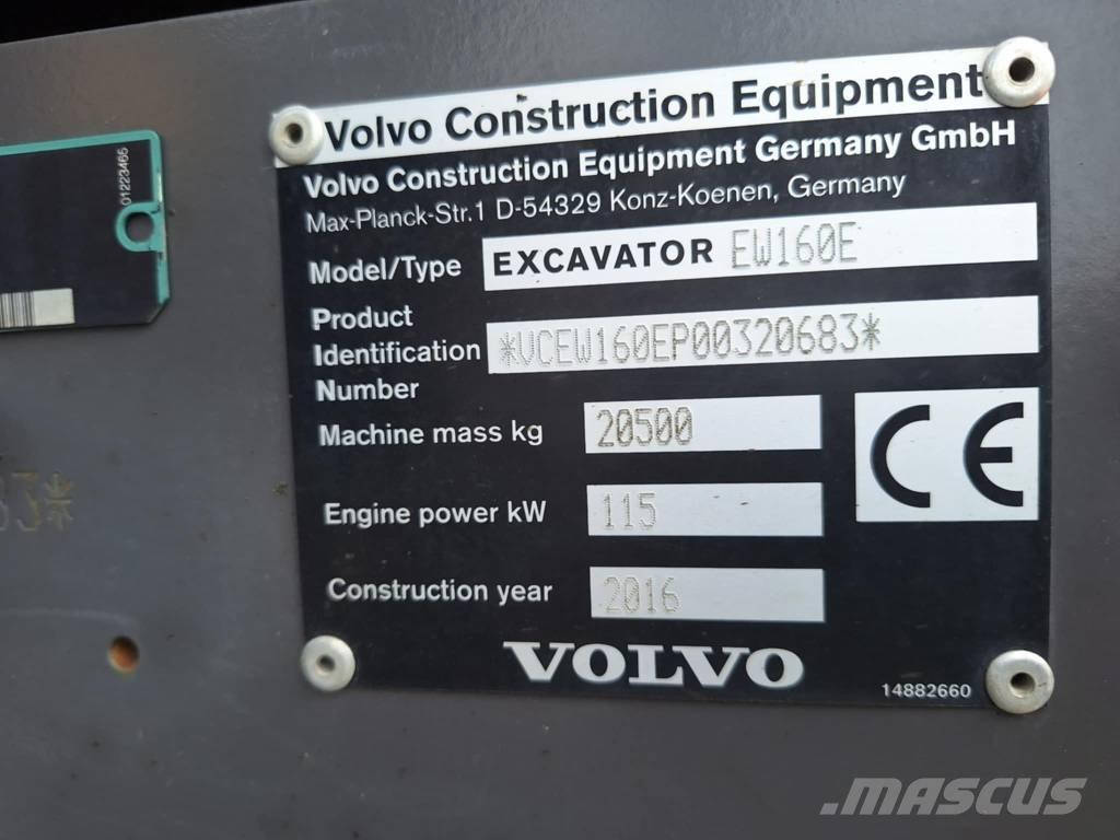Volvo EW 160 E حفارات بعجل