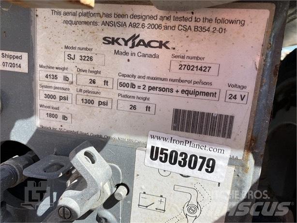 SkyJack SJ III 3226 رافعات مقصية الشكل