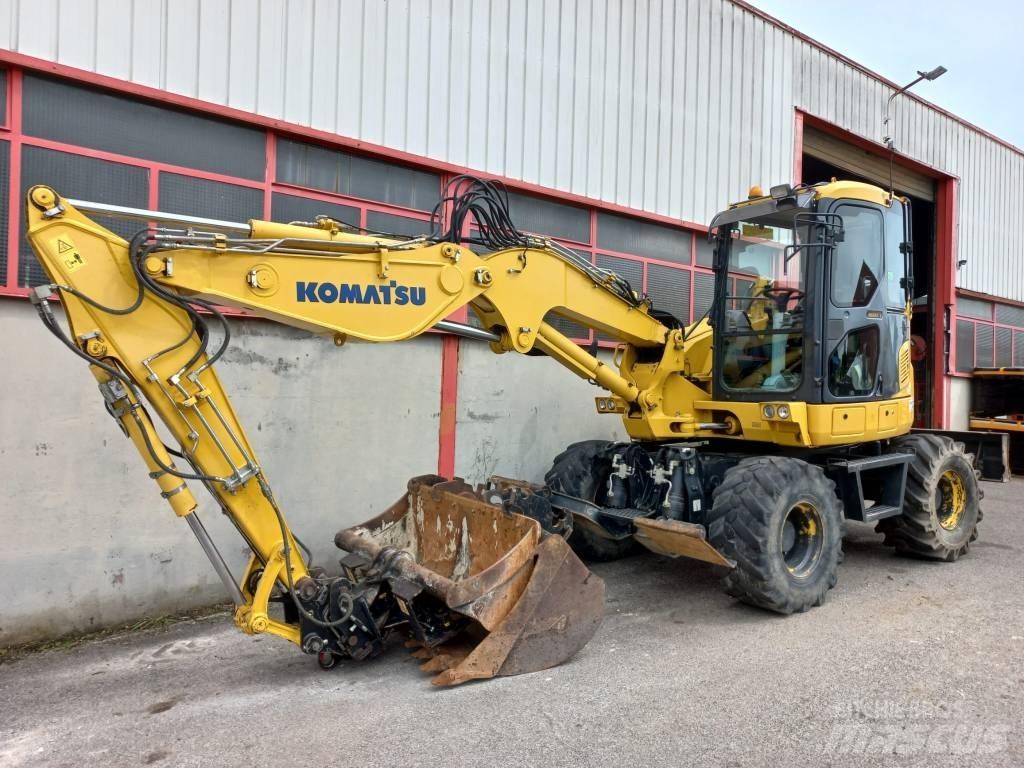 Komatsu PW 98 MR حفارات بعجل