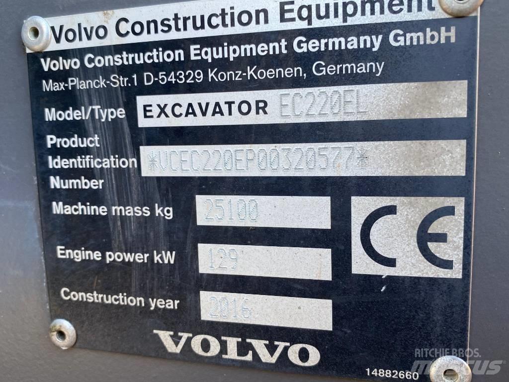 Volvo EC 220 E حفارات زحافة