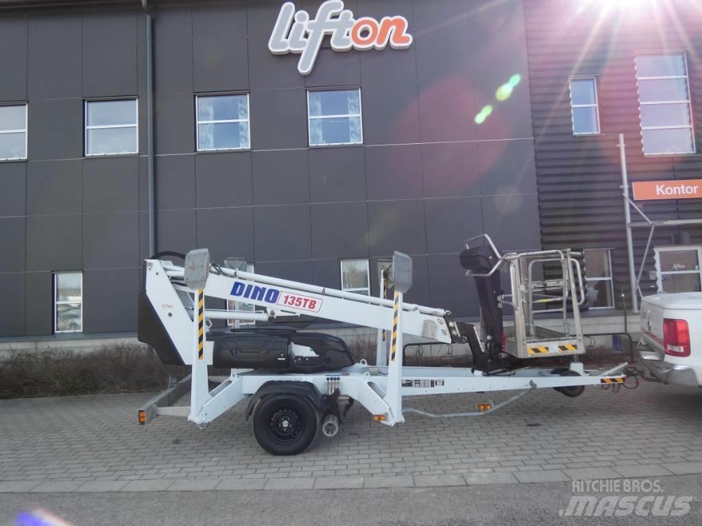 Dino 135 TB Skylift المنصات الهوائية المثبتة على مقطورة