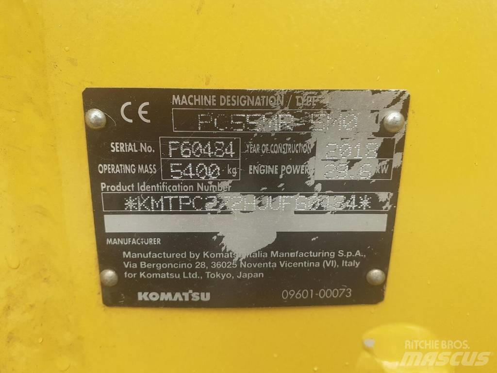 Komatsu PC 55 MR-5 حفارات زحافة