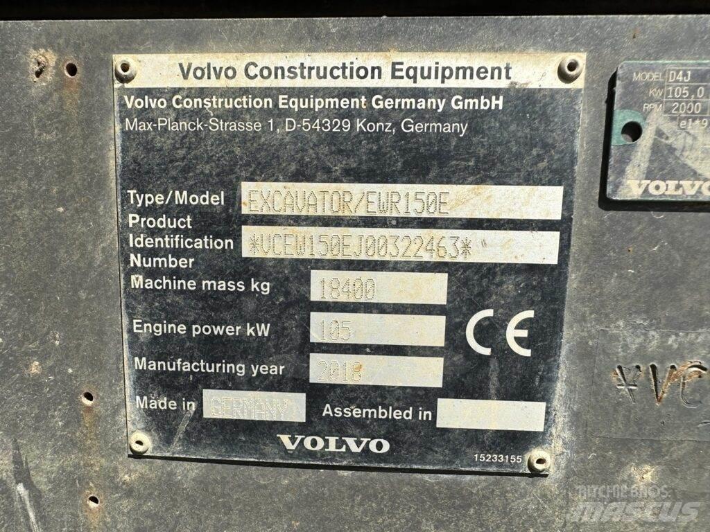 Volvo EWR150E حفارات بعجل