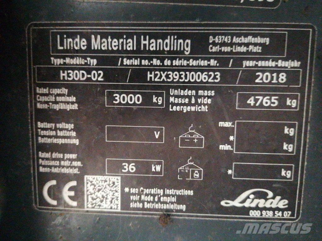 Linde H30D-02 شاحنات الديزل