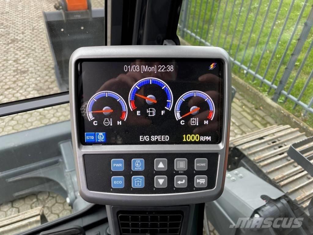 Doosan dx140w حفارات بعجل