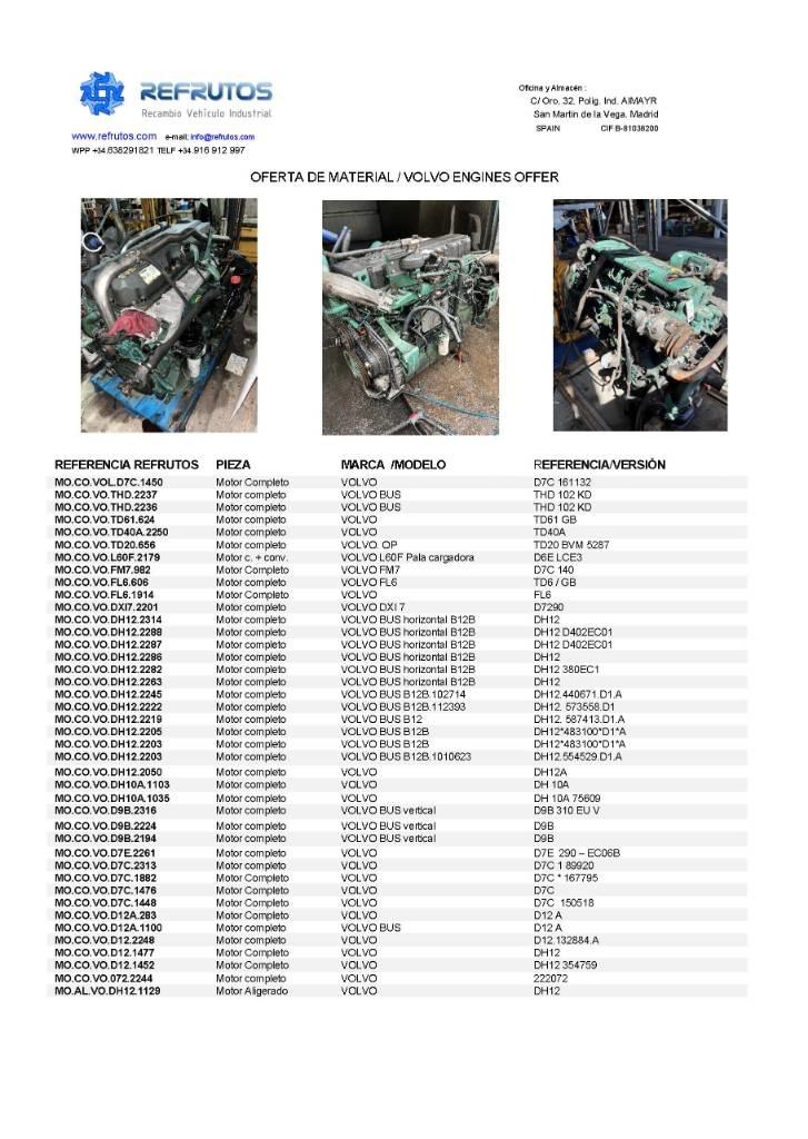 Volvo B 12 B محركات