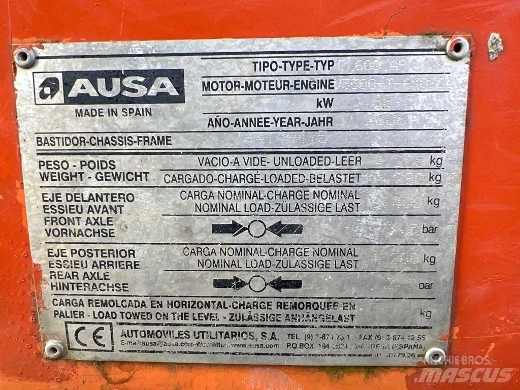 Ausa D600 AP عربات نقل قلابة للمواقع