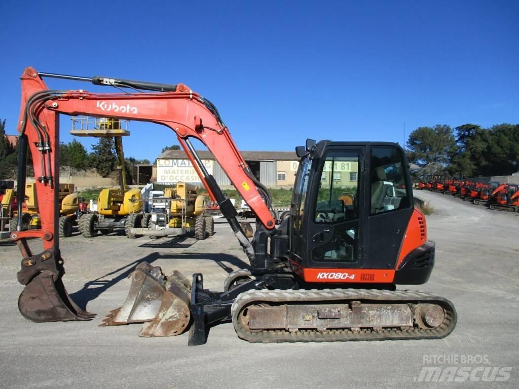 Kubota KX 080-4 حفارات وسط 7 طن - 12 طن