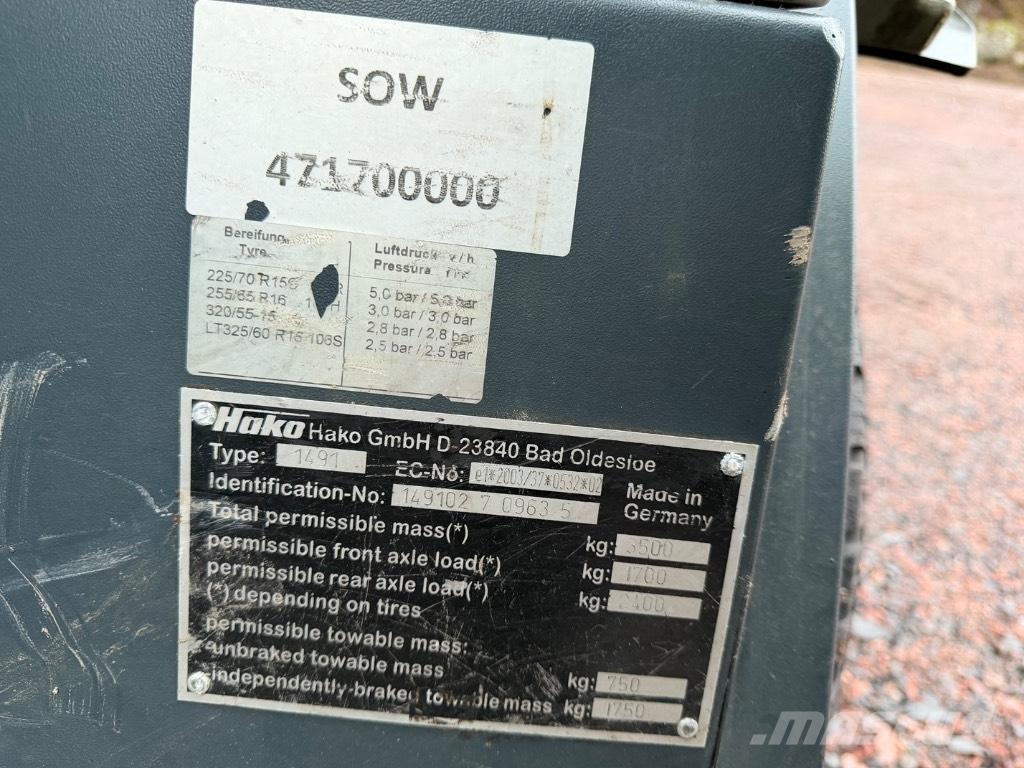 Hako Citymaster 1600 كناسات