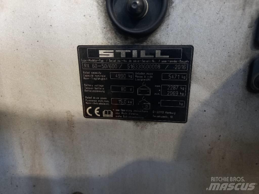 Still RX 60-50 شاحنات ذات رافعات شوكية تعمل بالكهرباء