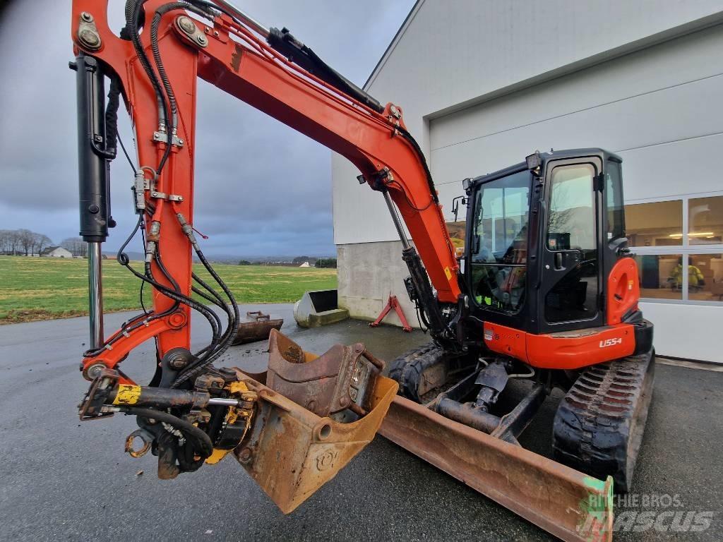 Kubota U 55-4 حفارات صغيرة أقل من 7 طن (حفارات صغيرة)