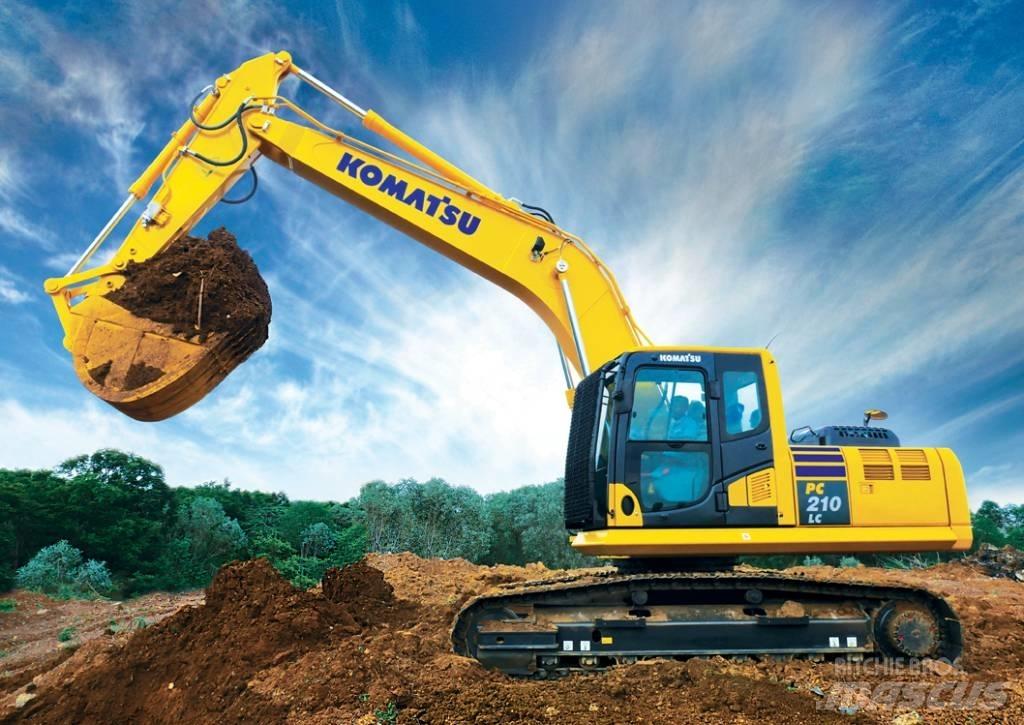 Komatsu PC 210 LC حفارات زحافة