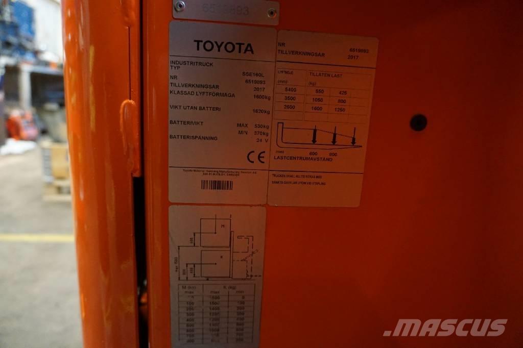 Toyota SSE160L شاحنات مناولة ذاتية الدفع