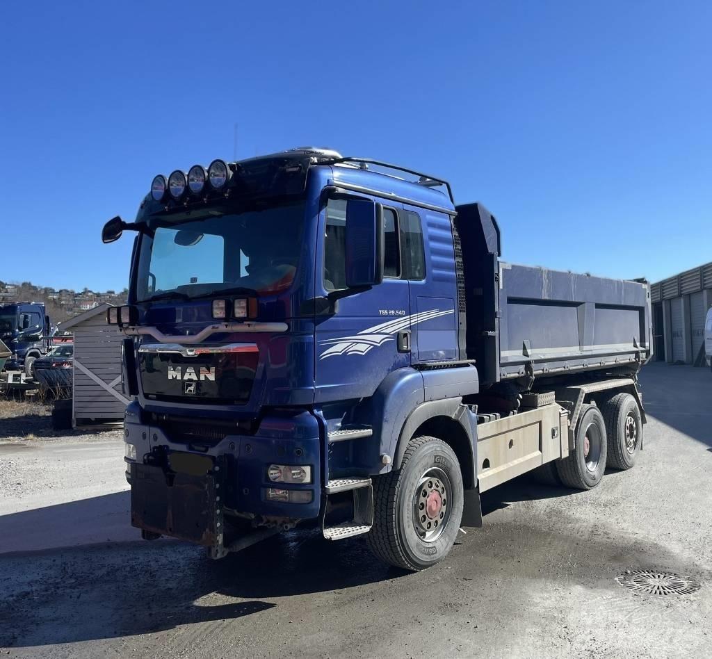 MAN TGS 28.540 6x4 شاحنات قلابة