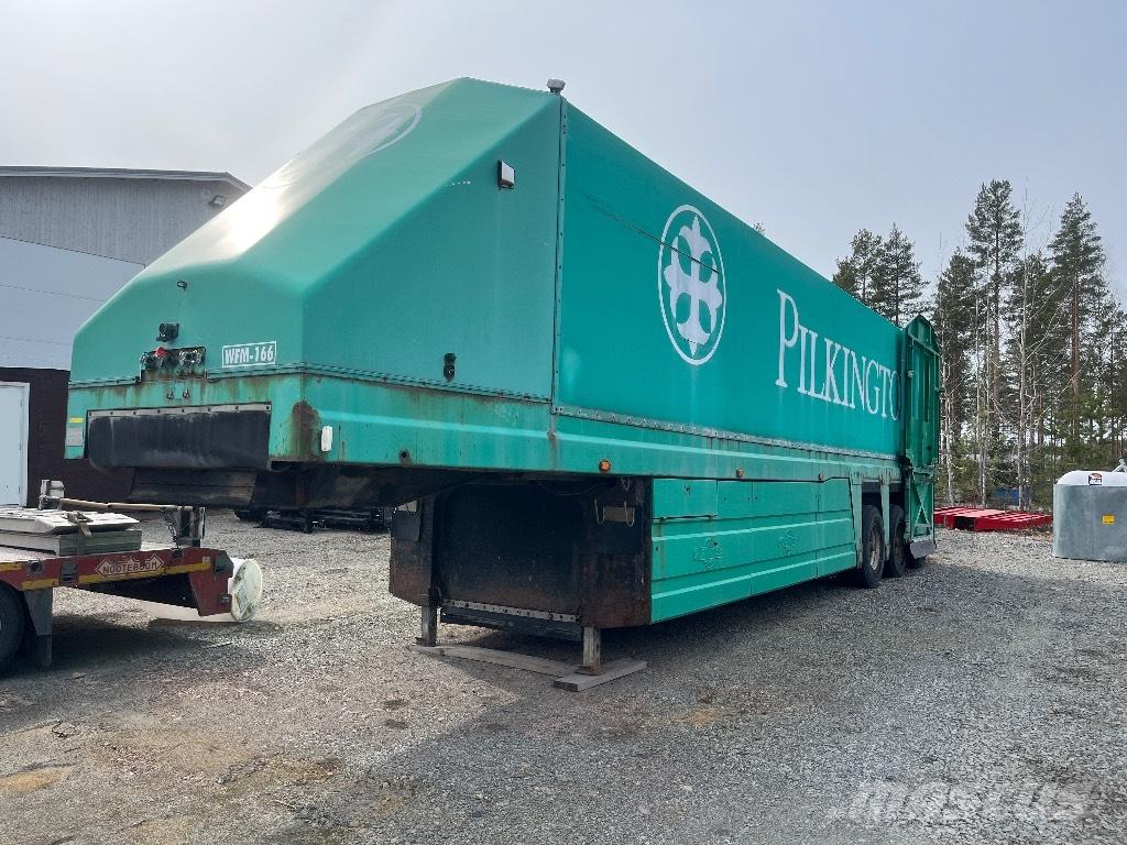 Orthaus Semi العربات نصف المقطورة شاحنات نقل الزجاج