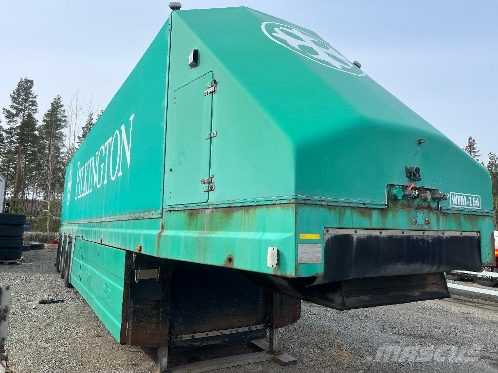 Orthaus Semi العربات نصف المقطورة شاحنات نقل الزجاج