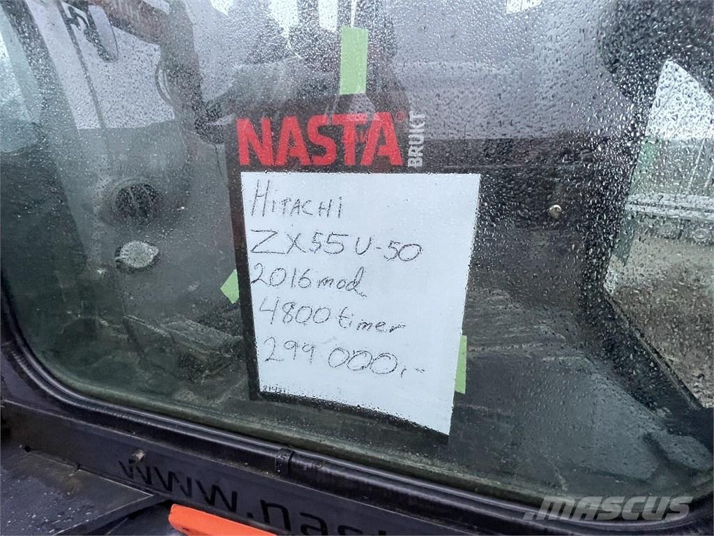 Hitachi ZX55U-5 حفارات صغيرة أقل من 7 طن (حفارات صغيرة)
