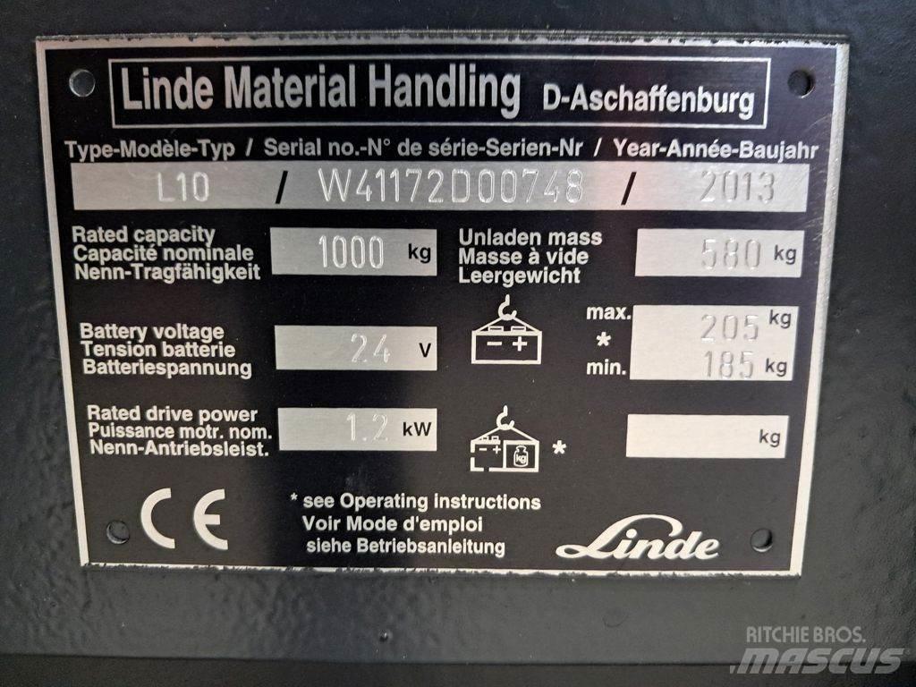 Linde L10 معدات التكديس الجوالة