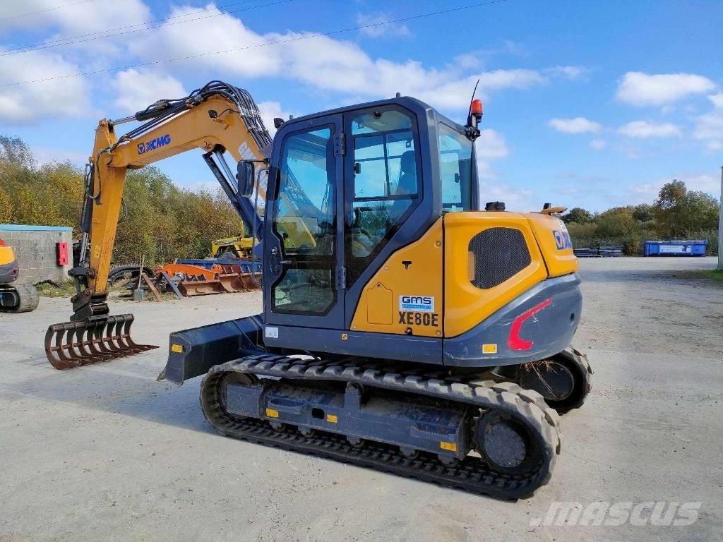 XCMG XE 80 E حفارات وسط 7 طن - 12 طن