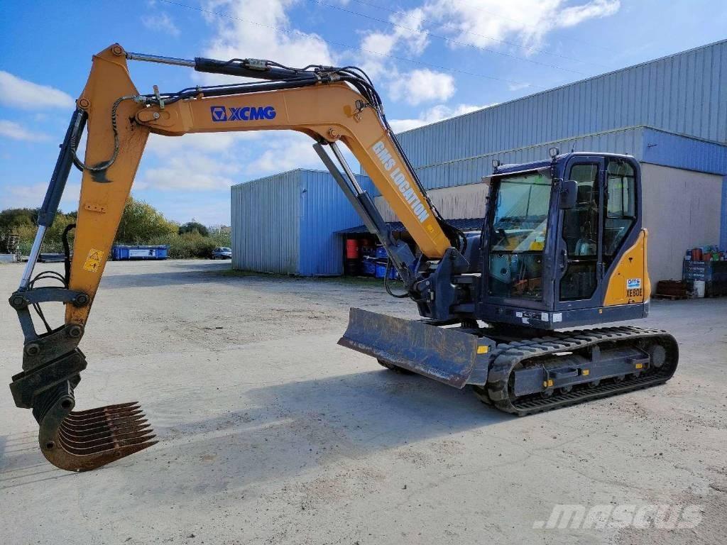 XCMG XE 80 E حفارات وسط 7 طن - 12 طن
