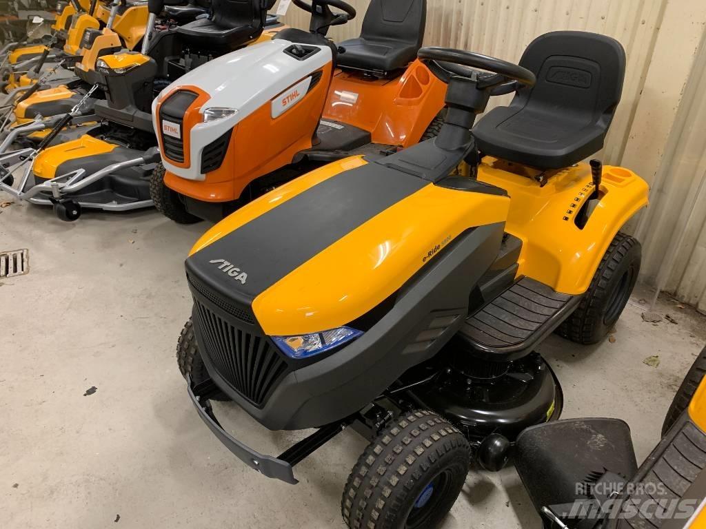 Stiga E-RIDE S500 جز العشب خلف الكهف