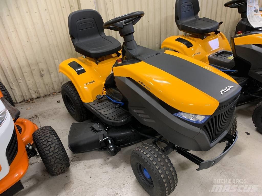 Stiga E-RIDE S500 جز العشب خلف الكهف
