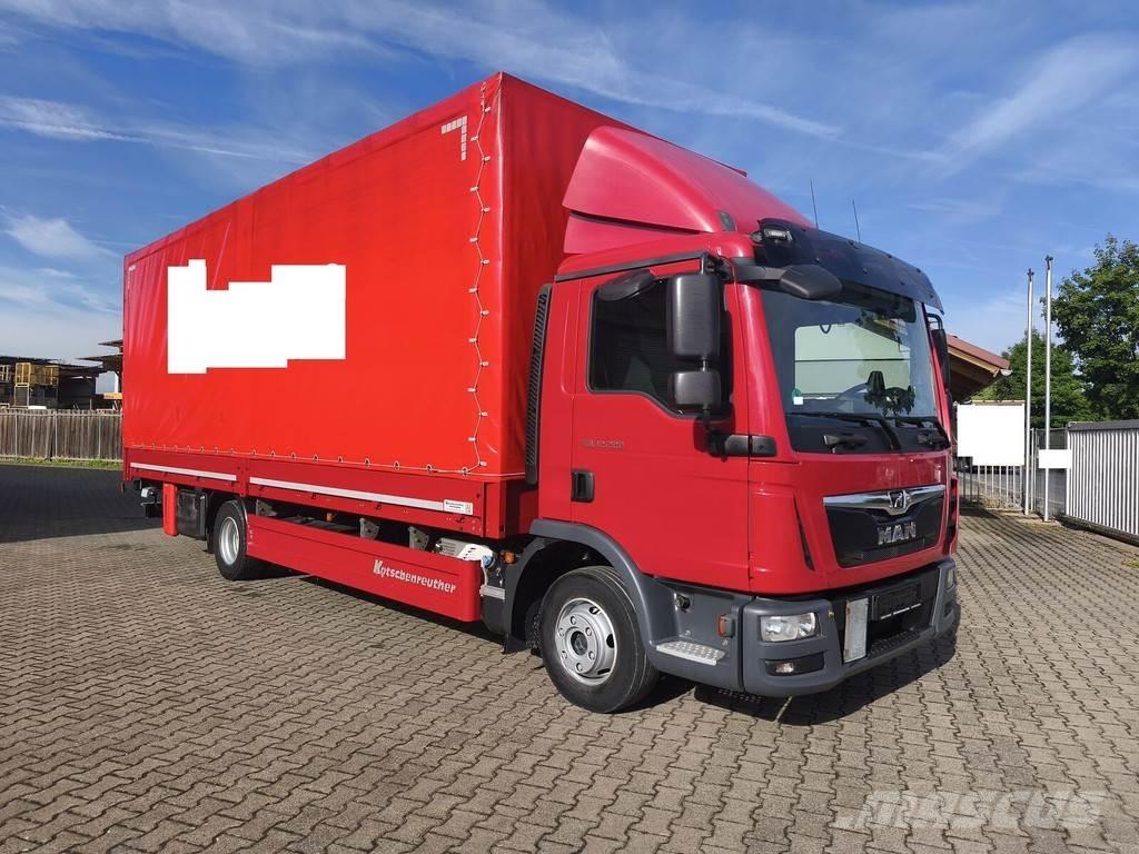 MAN TGL 12.220 شاحنات بغطاء جانبي
