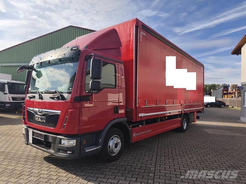 MAN TGL 12.220 شاحنات بغطاء جانبي
