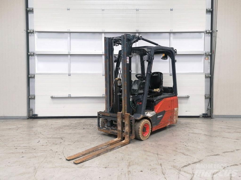 Linde E16-02 شاحنات ذات رافعات شوكية تعمل بالكهرباء