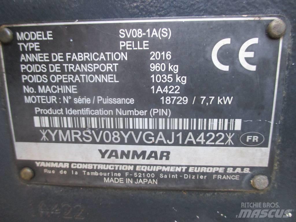 Yanmar SV 08-1 A حفارات صغيرة أقل من 7 طن (حفارات صغيرة)