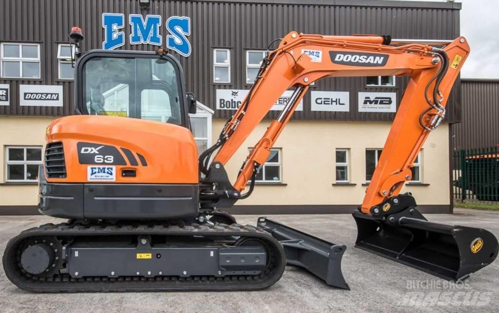 Doosan DX 63-3 حفارات صغيرة أقل من 7 طن (حفارات صغيرة)