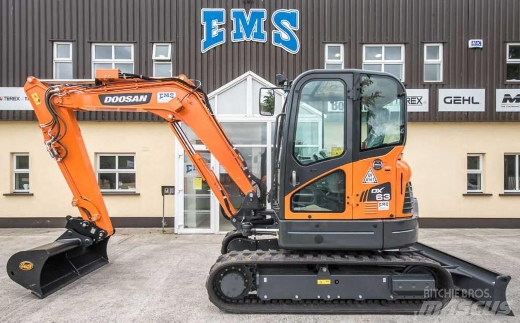 Doosan DX 63-3 حفارات صغيرة أقل من 7 طن (حفارات صغيرة)