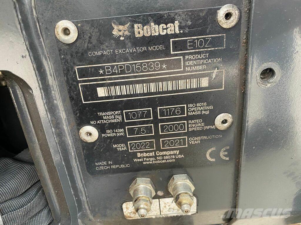 Bobcat e10z 2022 حفارات صغيرة أقل من 7 طن (حفارات صغيرة)