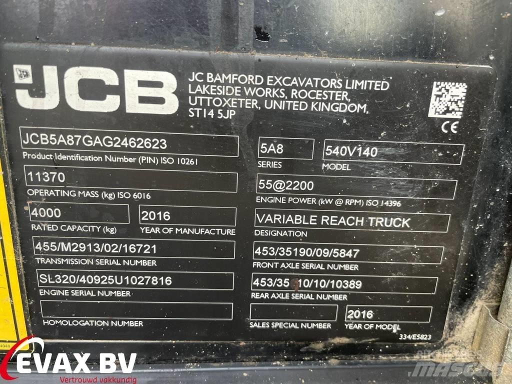 JCB 540-140 Loadall معدات مناولة لأغراض الزراعة