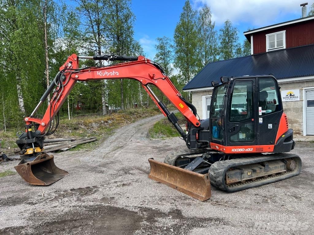 Kubota kx080-4a2 حفارات وسط 7 طن - 12 طن