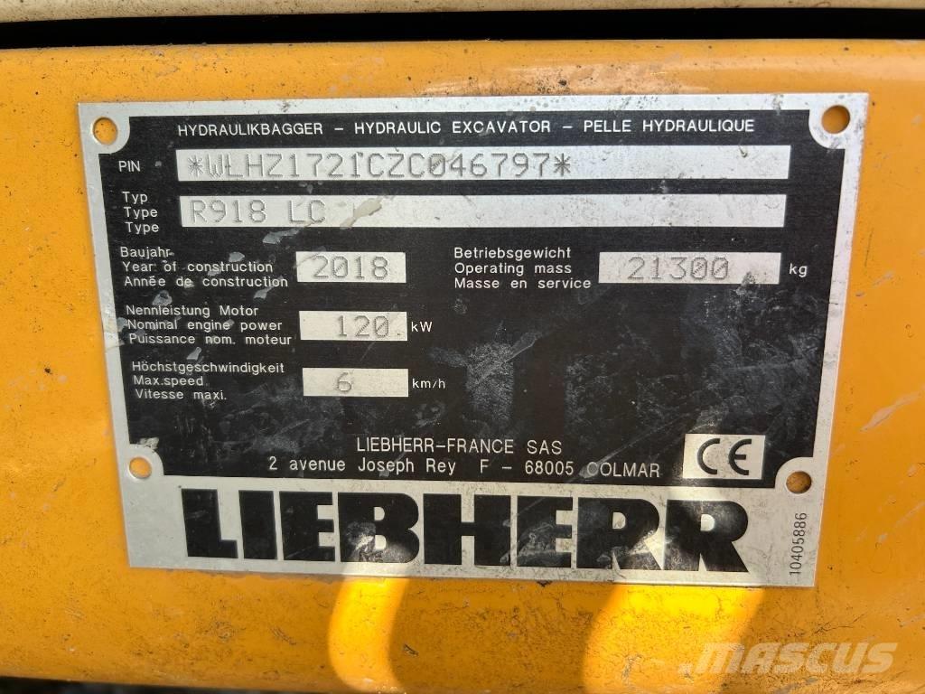 Liebherr R 918 LC حفارات زحافة