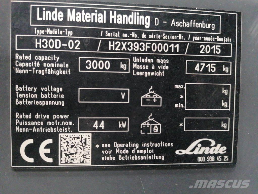 Linde H30D-02 شاحنات الديزل