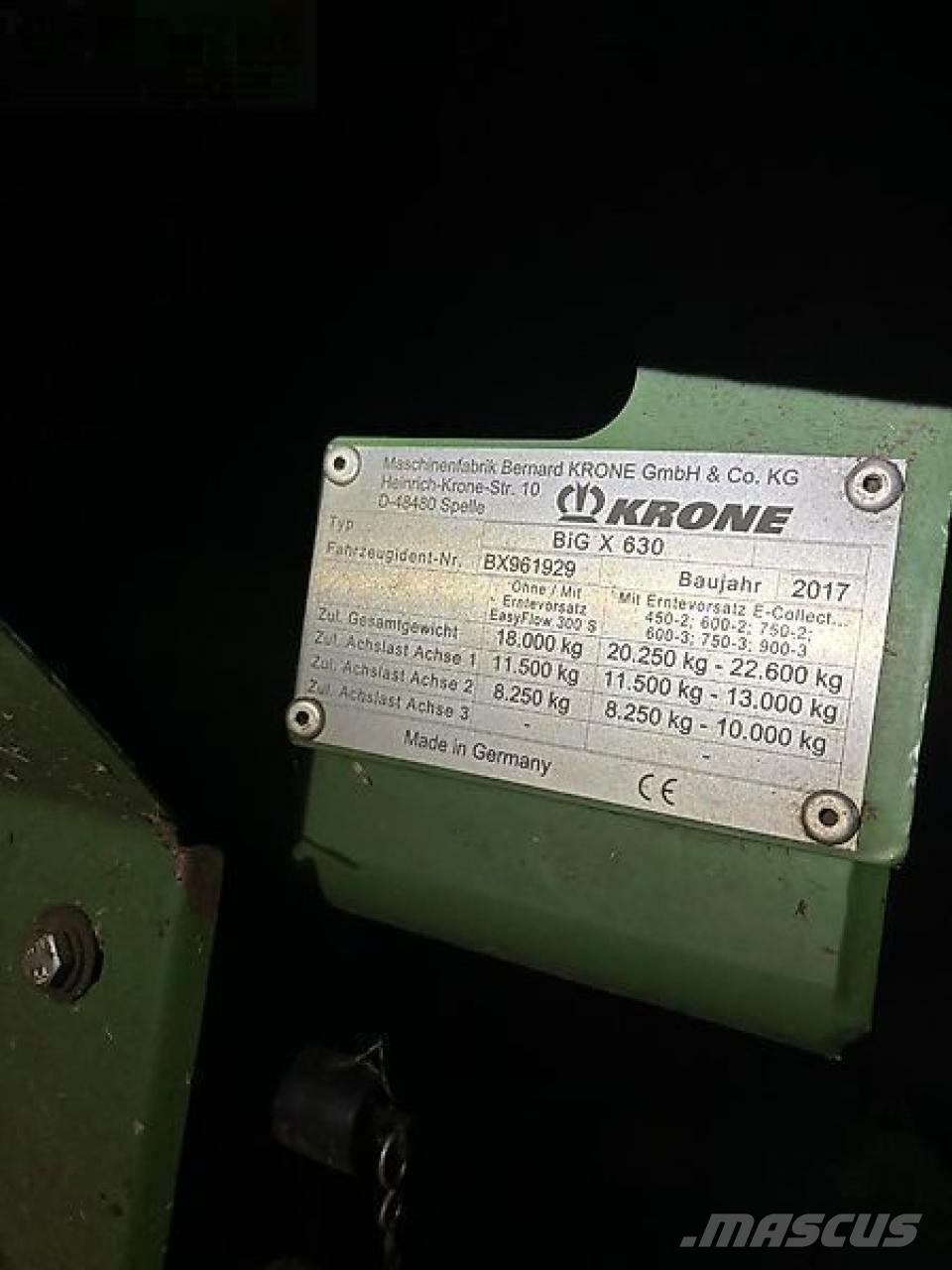 Krone big x 630 علافات ذاتية الدفع