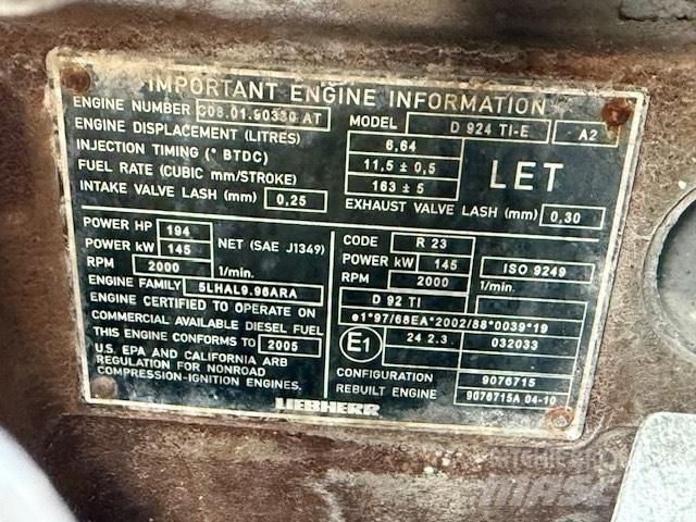 Liebherr D 924 TI-E محركات