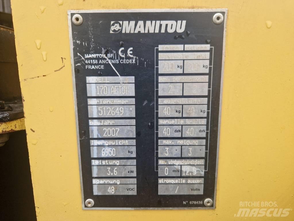 Manitou 170AETJL رافعات سلة مفصلية