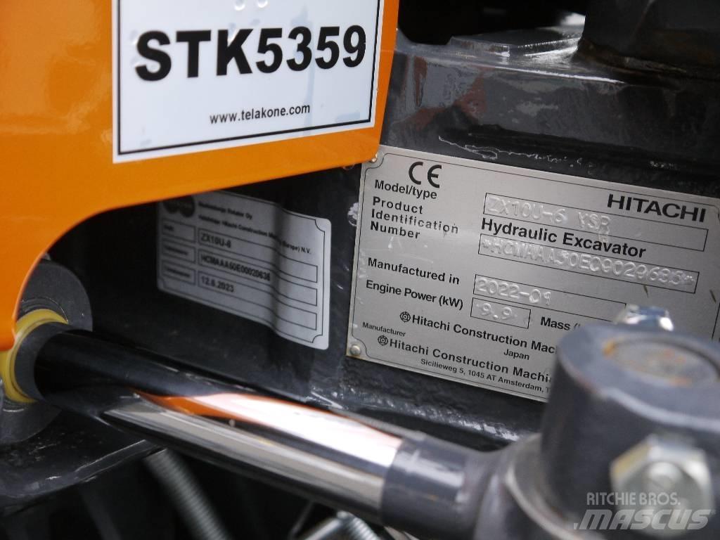Hitachi ZX 10 U-6 حفارات صغيرة أقل من 7 طن (حفارات صغيرة)