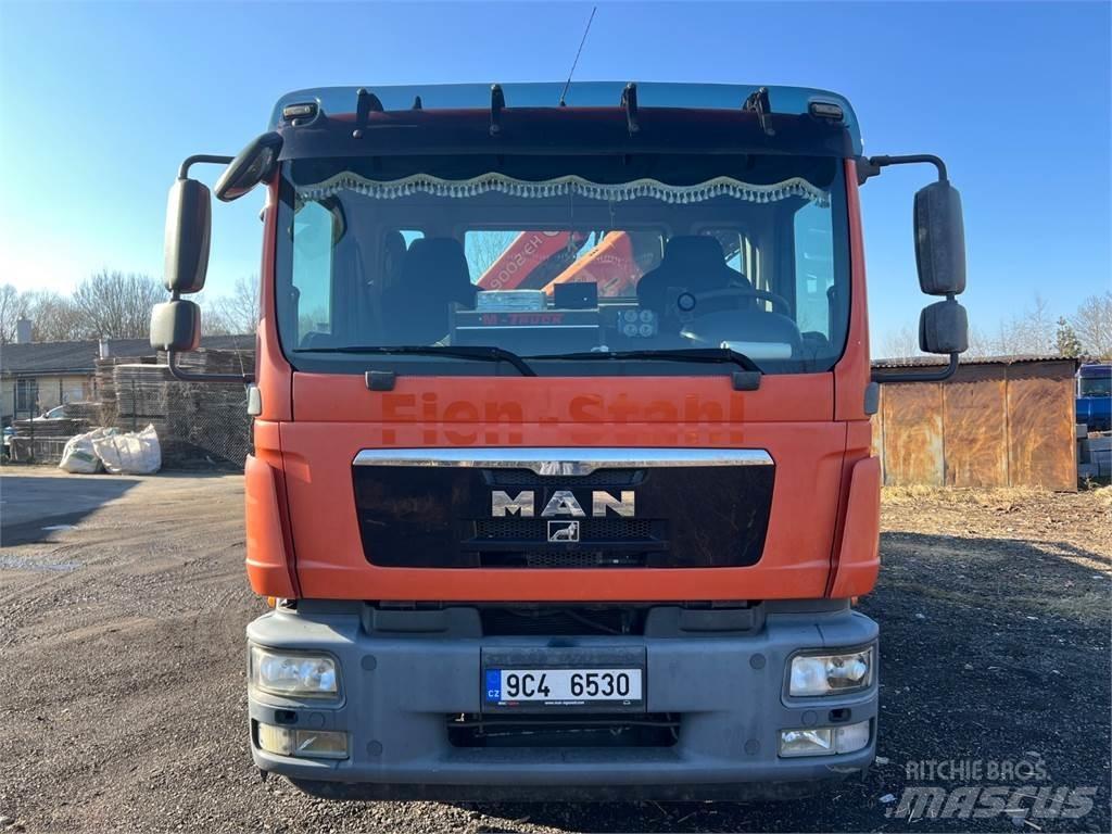 MAN TGM 15.290 + HR شاحنات مسطحة/مفصلية الجوانب