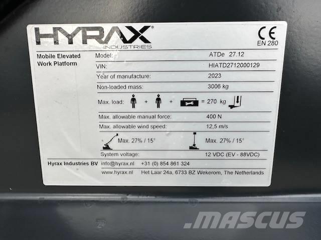 Hyrax ATDe 27.12 رافعات سلة تلسكوبية