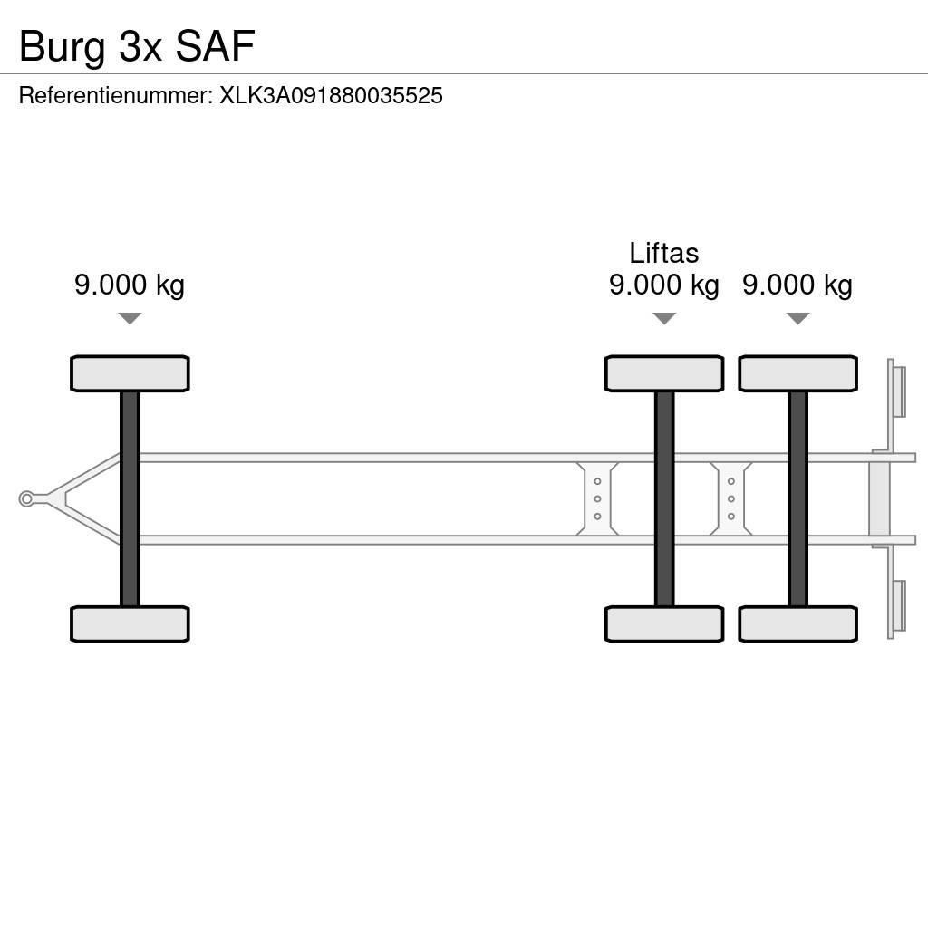 Burg 3x SAF مقطورات حاويات