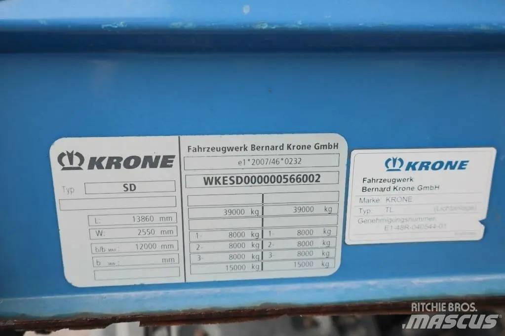 Krone SD Serie 6002 نصف مقطورات مسطحة / مفصلية الجوانب