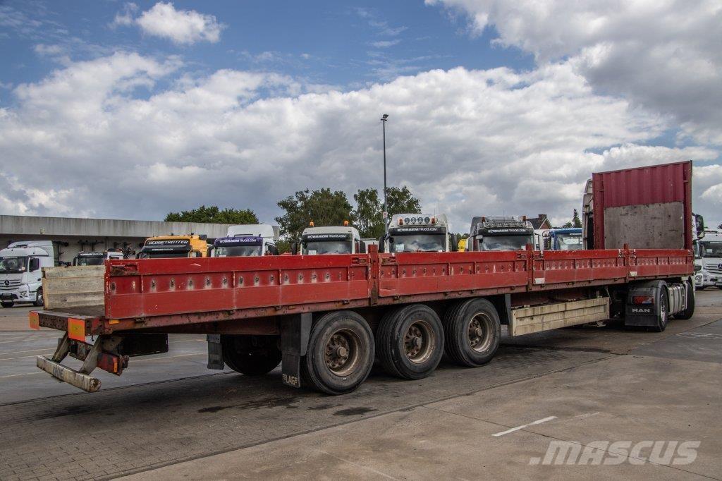 Krone SD 27 EL نصف مقطورات مسطحة / مفصلية الجوانب