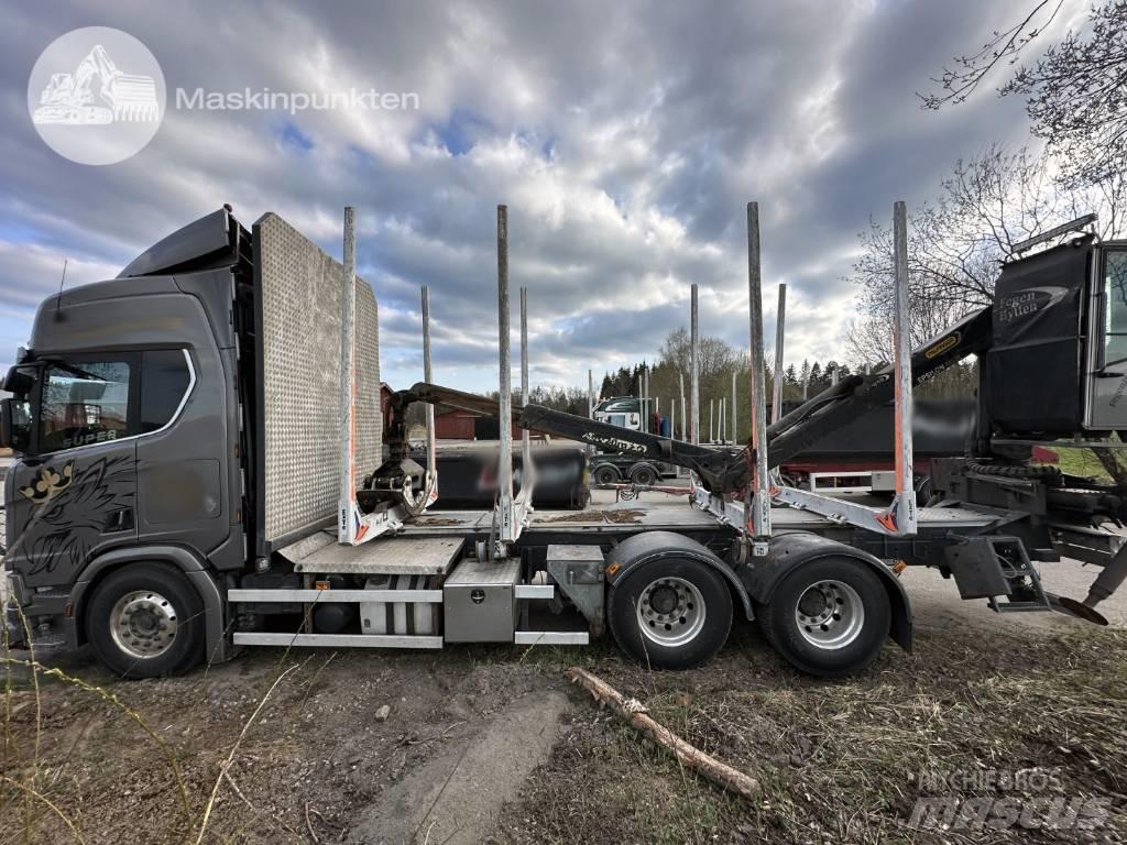 Scania R 730 شاحنات أشجار