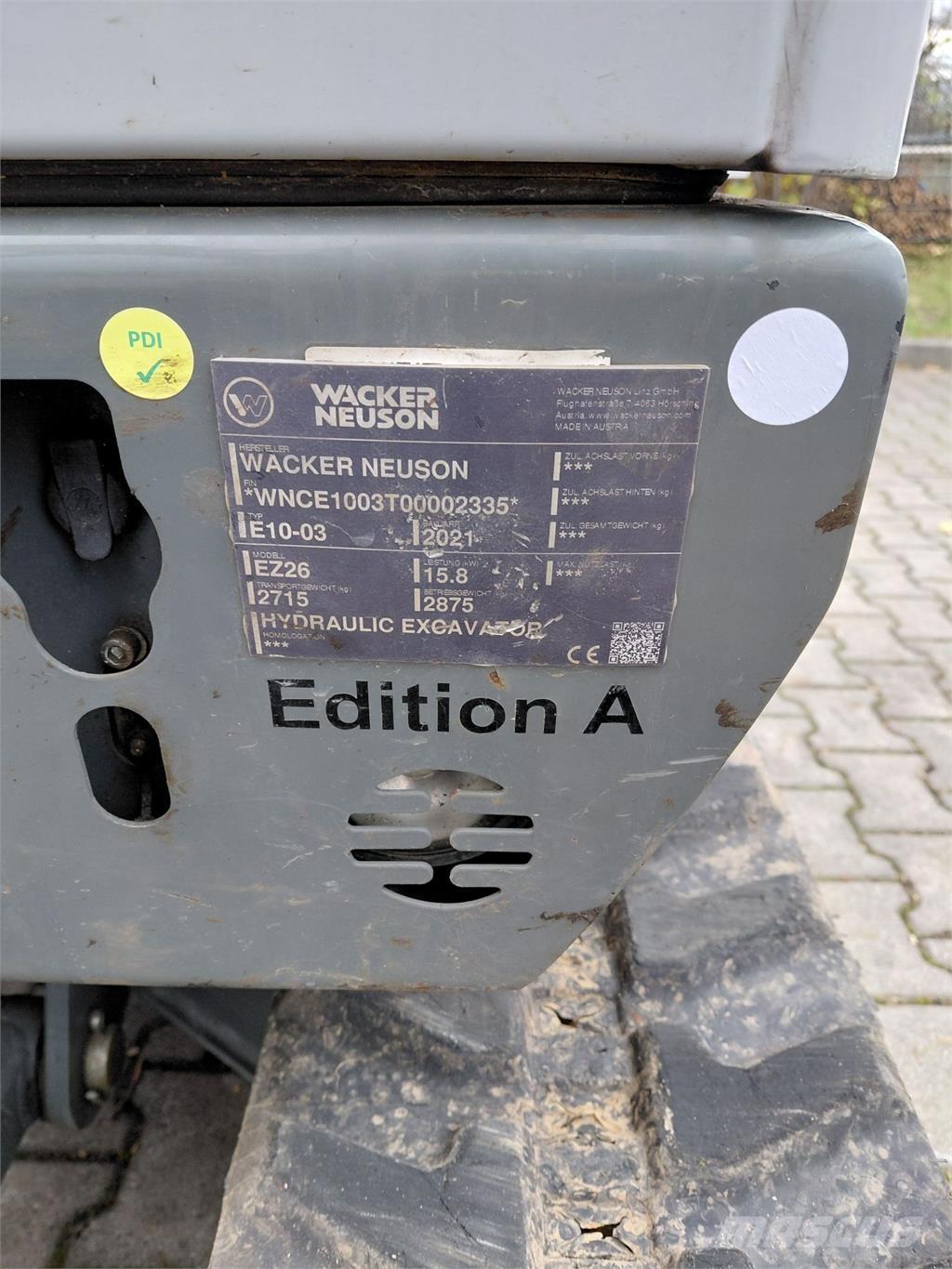Wacker Neuson EZ26 حفارات زحافة